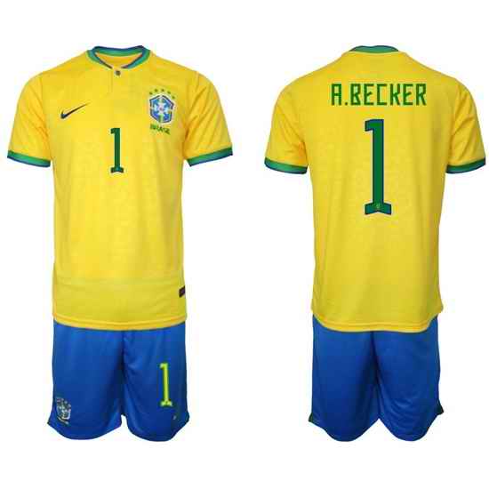 Men FIFA 2022 Brazil Soccer Jersey 034